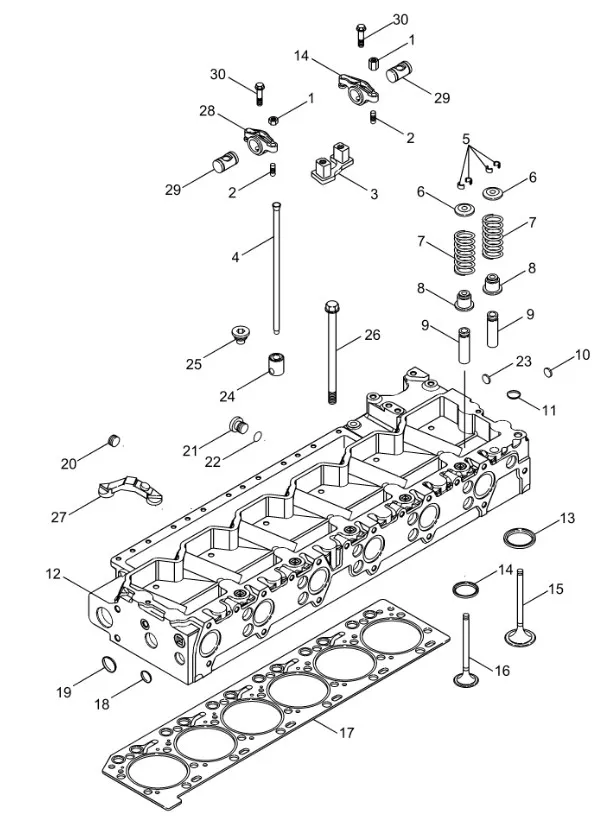 87435851 - Толкатель клап. ГБЦ ДВС Cummins T8/Mg.
